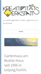 Mobile Screenshot of kreativitaetswerkstatt-leipzig.de